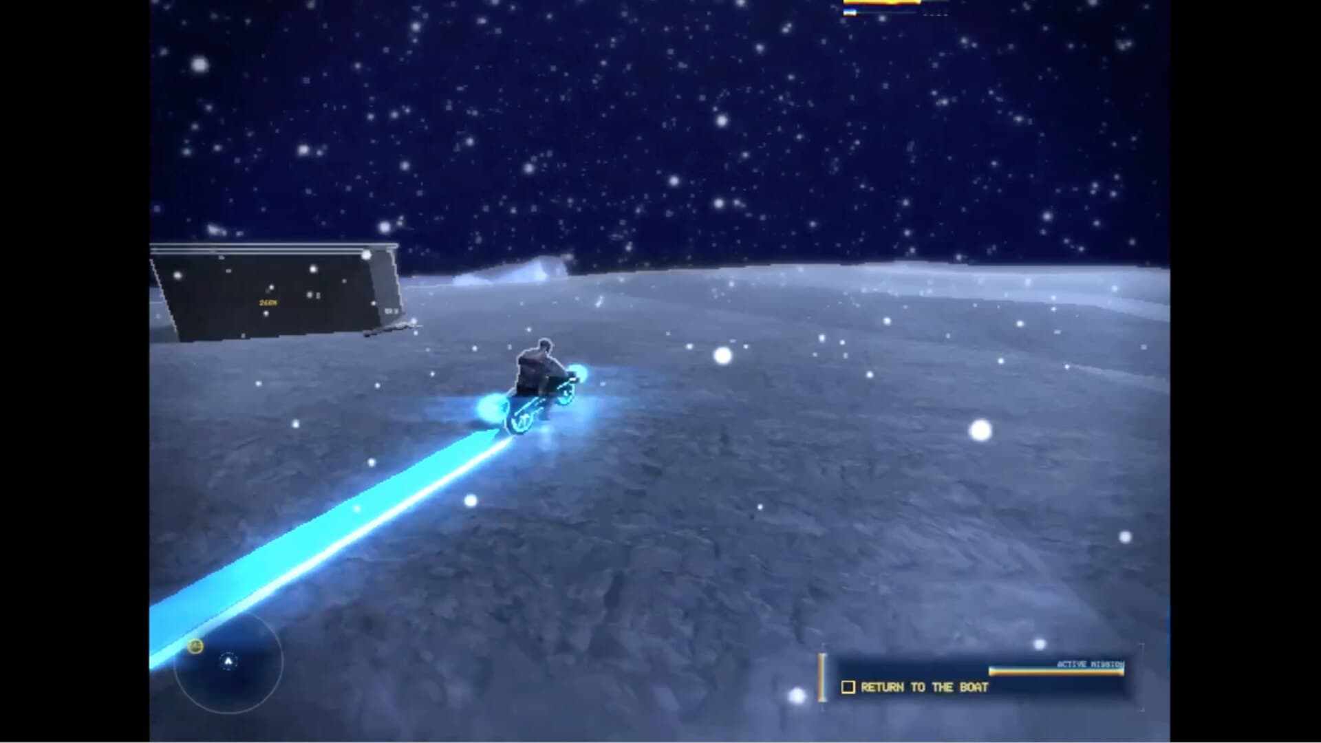 Trillionaire Mercenaries of 21XX — Light bike across the snow