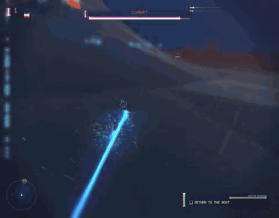 GIF: light bike at sea